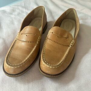 Sperry Seaport Leather Penny Loafer Top-Sider STS82848 Tan Size 8.5 Slip On